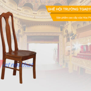 Ghế hội trường gỗ tự nhiên TGA01V