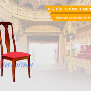 Ghế hội trường gỗ tự nhiên TGA01N