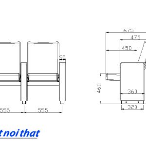 Chi tiết kỹ thuật Ghế hội trường nhập khẩu HJ-9805