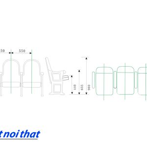 Chi tiết kỹ thuật Ghế hội trường nhập khẩu HJ-98