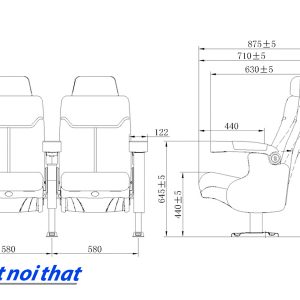 Chi tiết kỹ thuật Ghế rạp chiếu phim nhập khẩu HJ-9913A