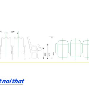 Chi tiết kỹ thuật Ghế hội trường nhập khẩu HJ-99